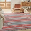 image:imageNourison Home Baja Ivory 5 x 7 Area Rug  Easy Clean Non Shedding Bed Room Living Room Dining Room Kitchen 5 x 7GreyRed