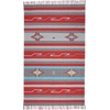 image:imageNourison Home Baja Ivory 5 x 7 Area Rug  Easy Clean Non Shedding Bed Room Living Room Dining Room Kitchen 5 x 7GreyRed