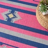 image:imageNourison Home Baja Ivory 5 x 7 Area Rug  Easy Clean Non Shedding Bed Room Living Room Dining Room Kitchen 5 x 7PinkBlue