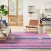 image:imageNourison Home Baja Ivory 5 x 7 Area Rug  Easy Clean Non Shedding Bed Room Living Room Dining Room Kitchen 5 x 7PinkBlue