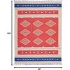 image:imageNourison Home Baja Tribal RedBeige 8 x 10 AreaRug EasyCleaning Non Shedding Bed Room Living Room Dining Room Kitchen 8x10RedBeige
