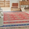 image:imageNourison Home Baja Tribal RedBeige 8 x 10 AreaRug EasyCleaning Non Shedding Bed Room Living Room Dining Room Kitchen 8x10RedBeige