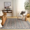 image:imageNourison Home Botanical Washables Charcoal Multicolor 5 x 7 Area Rug  Easy Clean Non Shedding Bed Room Living Room Dining Room Kitchen 5 x 7Charcoal Multicolor