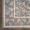 image:imageNourison Home Botanical Washables Charcoal Multicolor 5 x 7 Area Rug  Easy Clean Non Shedding Bed Room Living Room Dining Room Kitchen 5 x 7Charcoal Multicolor