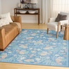 image:imageNourison Home Botanical Washables Green Multicolor 5 x 7 Area Rug  Easy Clean Non Shedding Bed Room Living Room Dining Room Kitchen 5 x 7Blue Multicolor