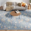 image:imageNourison Home Botanical Washables Green Multicolor 5 x 7 Area Rug  Easy Clean Non Shedding Bed Room Living Room Dining Room Kitchen 5 x 7Blue Multicolor