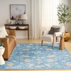 image:imageNourison Home Botanical Washables Green Multicolor 5 x 7 Area Rug  Easy Clean Non Shedding Bed Room Living Room Dining Room Kitchen 5 x 7Blue Multicolor