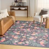 image:imageNourison Home Botanical Washables Green Multicolor 5 x 7 Area Rug  Easy Clean Non Shedding Bed Room Living Room Dining Room Kitchen 5 x 7Charcoal Multicolor