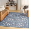 image:imageNourison Home Botanical Washables Light Blue Multicolor 5 x 7 Area Rug  Easy Clean Non Shedding Bed Room Living Room Dining Room Kitchen 5 x 7Blue Multicolor