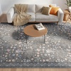 image:imageNourison Home Botanical Washables Light Blue Multicolor 5 x 7 Area Rug  Easy Clean Non Shedding Bed Room Living Room Dining Room Kitchen 5 x 7Charcoal Multicolor