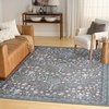 image:imageNourison Home Botanical Washables Light Blue Multicolor 5 x 7 Area Rug  Easy Clean Non Shedding Bed Room Living Room Dining Room Kitchen 5 x 7Charcoal Multicolor