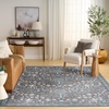 image:imageNourison Home Botanical Washables Light Blue Multicolor 5 x 7 Area Rug  Easy Clean Non Shedding Bed Room Living Room Dining Room Kitchen 5 x 7Charcoal Multicolor