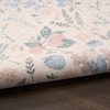image:imageNourison Home Botanical Washables Light Blue Multicolor 5 x 7 Area Rug  Easy Clean Non Shedding Bed Room Living Room Dining Room Kitchen 5 x 7Ivory Multicolor