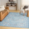 image:imageNourison Home Botanical Washables Light Blue Multicolor 5 x 7 Area Rug  Easy Clean Non Shedding Bed Room Living Room Dining Room Kitchen 5 x 7Light Blue Multicolor