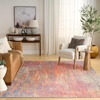 image:imageNourison Home Botanical Washables Multicolor 5 x 7 Area Rug  Easy Clean Non Shedding Bed Room Living Room Dining Room Kitchen 5 x 7Multi Color