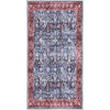 image:imageNourison Home Brilliance Machine Washable Traditional Vintage BlueBrick 4 x 6 Area Rug Easy Cleaning Non Shedding Bed Room Living Room Dining Room Kitchen 4x6BlueBrick