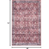 image:imageNourison Home Brilliance Machine Washable Traditional Vintage BlueBrick 4 x 6 Area Rug Easy Cleaning Non Shedding Bed Room Living Room Dining Room Kitchen 4x6BrickIvory