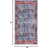 image:imageNourison Home Brilliance Machine Washable Traditional Vintage BlueBrick 4 x 6 Area Rug Easy Cleaning Non Shedding Bed Room Living Room Dining Room Kitchen 4x6BlueBrick