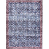 image:imageNourison Home Brilliance Machine Washable Traditional Vintage BlueBrick 4 x 6 Area Rug Easy Cleaning Non Shedding Bed Room Living Room Dining Room Kitchen 4x6BlueBrick
