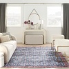 image:imageNourison Home Brilliance Machine Washable Traditional Vintage BlueBrick 4 x 6 Area Rug Easy Cleaning Non Shedding Bed Room Living Room Dining Room Kitchen 4x6BlueBrick