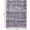 image:imageNourison Home Brilliance Machine Washable Traditional Vintage BlueBrick 4 x 6 Area Rug Easy Cleaning Non Shedding Bed Room Living Room Dining Room Kitchen 4x6NavyIvory