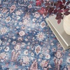 image:imageNourison Home Brilliance Machine Washable Traditional Vintage BlueBrick 4 x 6 Area Rug Easy Cleaning Non Shedding Bed Room Living Room Dining Room Kitchen 4x6BlueBrick