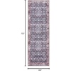 image:imageNourison Home Brilliance Machine Washable Traditional Vintage BlueBrick 4 x 6 Area Rug Easy Cleaning Non Shedding Bed Room Living Room Dining Room Kitchen 4x6NavyIvory