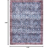 image:imageNourison Home Brilliance Machine Washable Traditional Vintage BlueBrick 4 x 6 Area Rug Easy Cleaning Non Shedding Bed Room Living Room Dining Room Kitchen 4x6BlueBrick