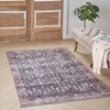 image:imageNourison Home Brilliance Machine Washable Traditional Vintage BlueBrick 4 x 6 Area Rug Easy Cleaning Non Shedding Bed Room Living Room Dining Room Kitchen 4x6NavyIvory