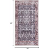 image:imageNourison Home Brilliance Machine Washable Traditional Vintage BlueBrick 4 x 6 Area Rug Easy Cleaning Non Shedding Bed Room Living Room Dining Room Kitchen 4x6NavyIvory