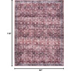 image:imageNourison Home Brilliance Machine Washable Traditional Vintage BlueBrick 4 x 6 Area Rug Easy Cleaning Non Shedding Bed Room Living Room Dining Room Kitchen 4x6BrickIvory