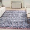 image:imageNourison Home Brilliance Machine Washable Traditional Vintage BlueBrick 4 x 6 Area Rug Easy Cleaning Non Shedding Bed Room Living Room Dining Room Kitchen 4x6BlueBrick