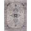 image:imageNourison Home Brilliance Machine Washable Traditional Vintage IvoryBrick 53 x 73 Area Rug EasyCleaning Non Shedding Bed Room Living Room Dining Room Kitchen 5x7Ivory Blue