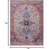 image:imageNourison Home Brilliance Machine Washable Traditional Vintage IvoryBrick 53 x 73 Area Rug EasyCleaning Non Shedding Bed Room Living Room Dining Room Kitchen 5x7IvoryBrick