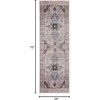 image:imageNourison Home Brilliance Machine Washable Traditional Vintage IvoryBrick 53 x 73 Area Rug EasyCleaning Non Shedding Bed Room Living Room Dining Room Kitchen 5x7Ivory Blue
