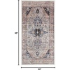 image:imageNourison Home Brilliance Machine Washable Traditional Vintage IvoryBrick 53 x 73 Area Rug EasyCleaning Non Shedding Bed Room Living Room Dining Room Kitchen 5x7Ivory Blue