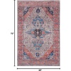 image:imageNourison Home Brilliance Machine Washable Traditional Vintage IvoryBrick 53 x 73 Area Rug EasyCleaning Non Shedding Bed Room Living Room Dining Room Kitchen 5x7IvoryBrick