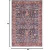 image:imageNourison Home Brilliance Machine Washable Traditional Vintage NavyBrick 2 x 6 Area Rug Easy Cleaning Non Shedding Bed Room Living Room Dining Room Kitchen 2x6NavyBrick