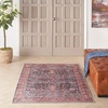 image:imageNourison Home Brilliance Machine Washable Traditional Vintage NavyBrick 2 x 6 Area Rug Easy Cleaning Non Shedding Bed Room Living Room Dining Room Kitchen 2x6NavyBrick