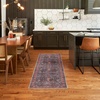 image:imageNourison Home Brilliance Machine Washable Traditional Vintage NavyBrick 2 x 6 Area Rug Easy Cleaning Non Shedding Bed Room Living Room Dining Room Kitchen 2x6NavyBrick