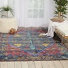 image:imageNourison Home Cambria Traditional NavyRed 2 x 511 Area Rug Easy Clean Non Shedding Bed Room Living Room Dining Room Kitchen 2x6NavyRed