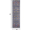 image:imageNourison Home Cambria Traditional NavyRed 2 x 511 Area Rug Easy Clean Non Shedding Bed Room Living Room Dining Room Kitchen 2x6NavyRed
