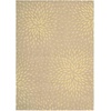 image:imageNourison Home Capri Floral Beige 53 x 75 AreaRug EasyCleaning Non Shedding Bed Room Living Room Dining Room Kitchen 5x7Beige