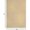 image:imageNourison Home Capri Floral Beige 53 x 75 AreaRug EasyCleaning Non Shedding Bed Room Living Room Dining Room Kitchen 5x7Beige