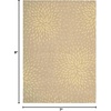image:imageNourison Home Capri Floral Beige 53 x 75 AreaRug EasyCleaning Non Shedding Bed Room Living Room Dining Room Kitchen 5x7Beige