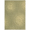 image:imageNourison Home Capri Floral Beige 53 x 75 AreaRug EasyCleaning Non Shedding Bed Room Living Room Dining Room Kitchen 5x7Light Green