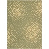 image:imageNourison Home Capri Floral Beige 53 x 75 AreaRug EasyCleaning Non Shedding Bed Room Living Room Dining Room Kitchen 5x7Light Green