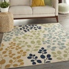 image:imageNourison Home Caribbean IndoorOutdoor Ivory 53 x SQUARE Area Rug Easy Cleaning Non Shedding Bed Room Living Room Dining Room Deck Backyard Patio 5 SquareIvory
