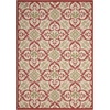 image:imageNourison Home Caribbean Navy 4 x Round Area Rug Geometric Floral Bed Room Living Room Dining Room Kitchen Easy Cleaning Non Shedding 4 RoundIvory Rust