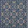image:imageNourison Home Caribbean Navy 4 x Round Area Rug Geometric Floral Bed Room Living Room Dining Room Kitchen Easy Cleaning Non Shedding 4 RoundNavy